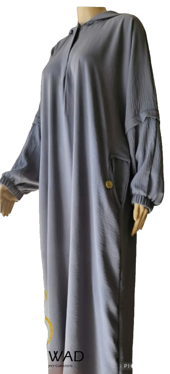 Faded Denim abayah