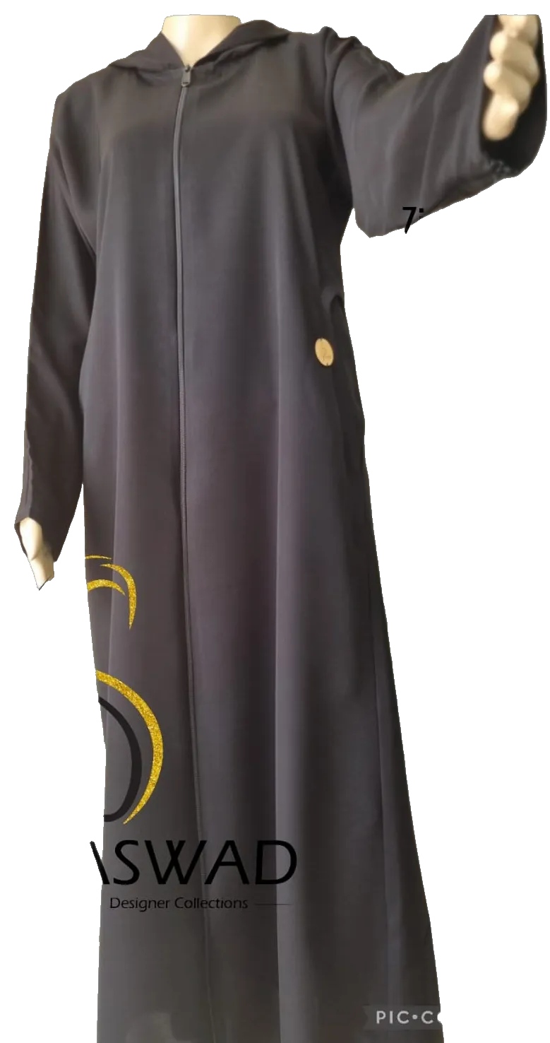 Hooded Zip abayah