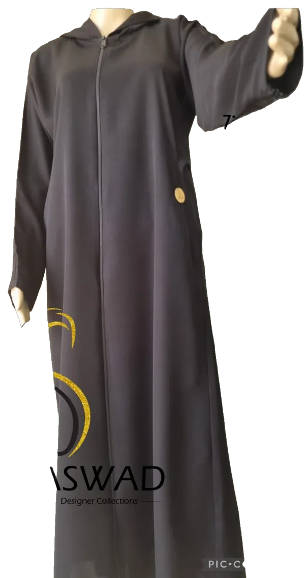 Hooded Zip abayah